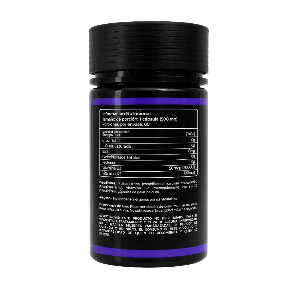 Vitamina DE K2 Blast Nutrition Back.webp