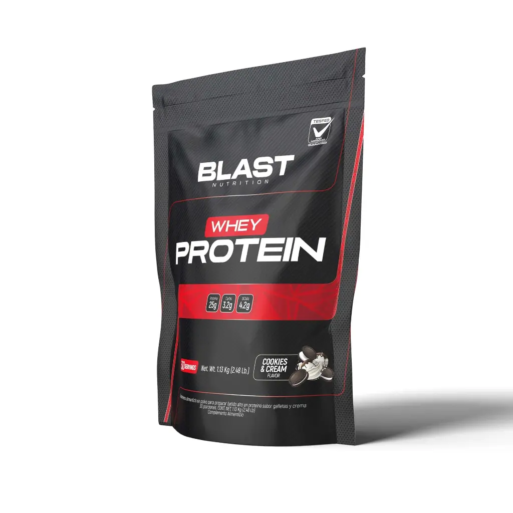 Proteína Whey en Polvo Blast Nutrition Guatemala Cookies and Cream Side.webp