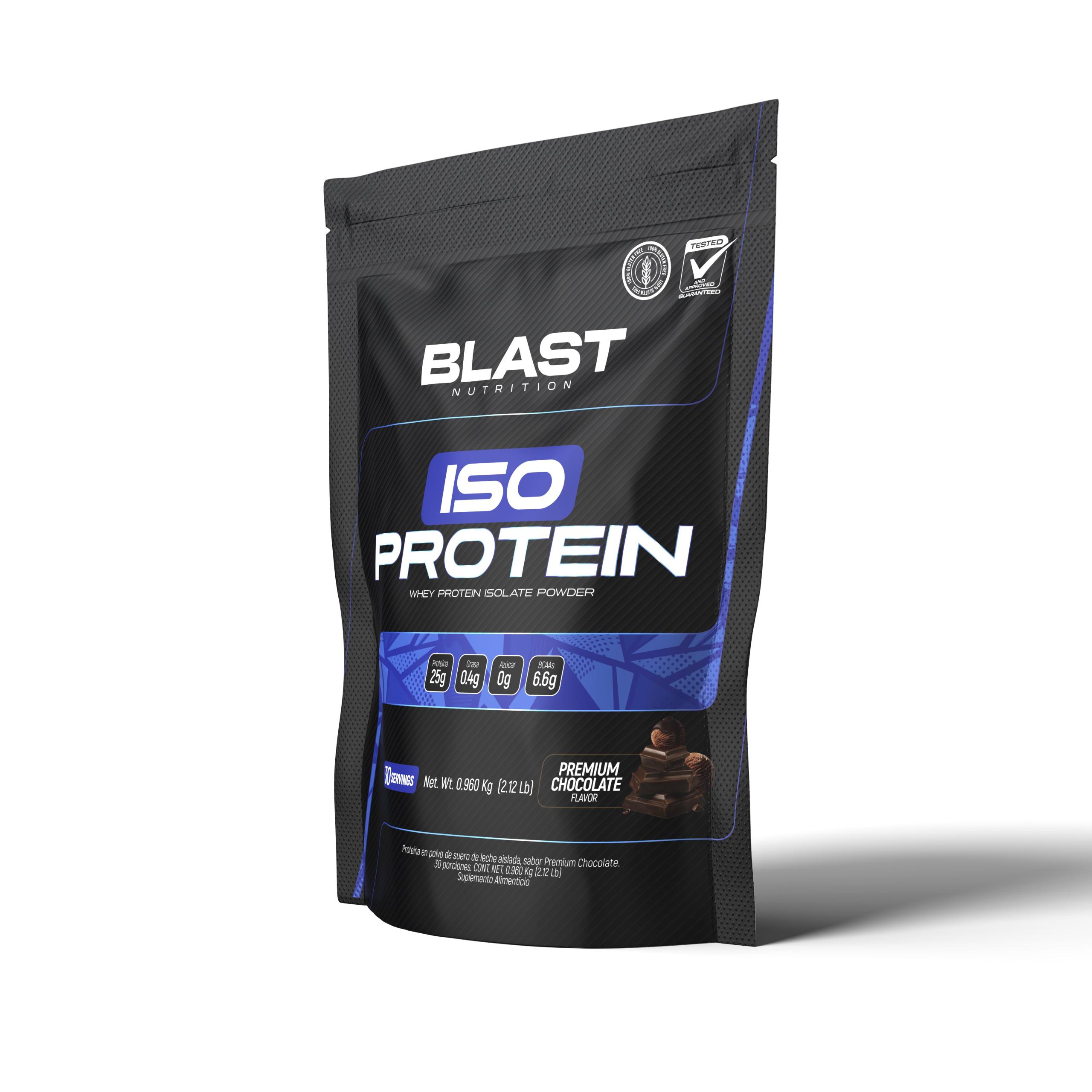 Proteina ISO En Polvo Chocolate Blast Nutrition Guatemala Side