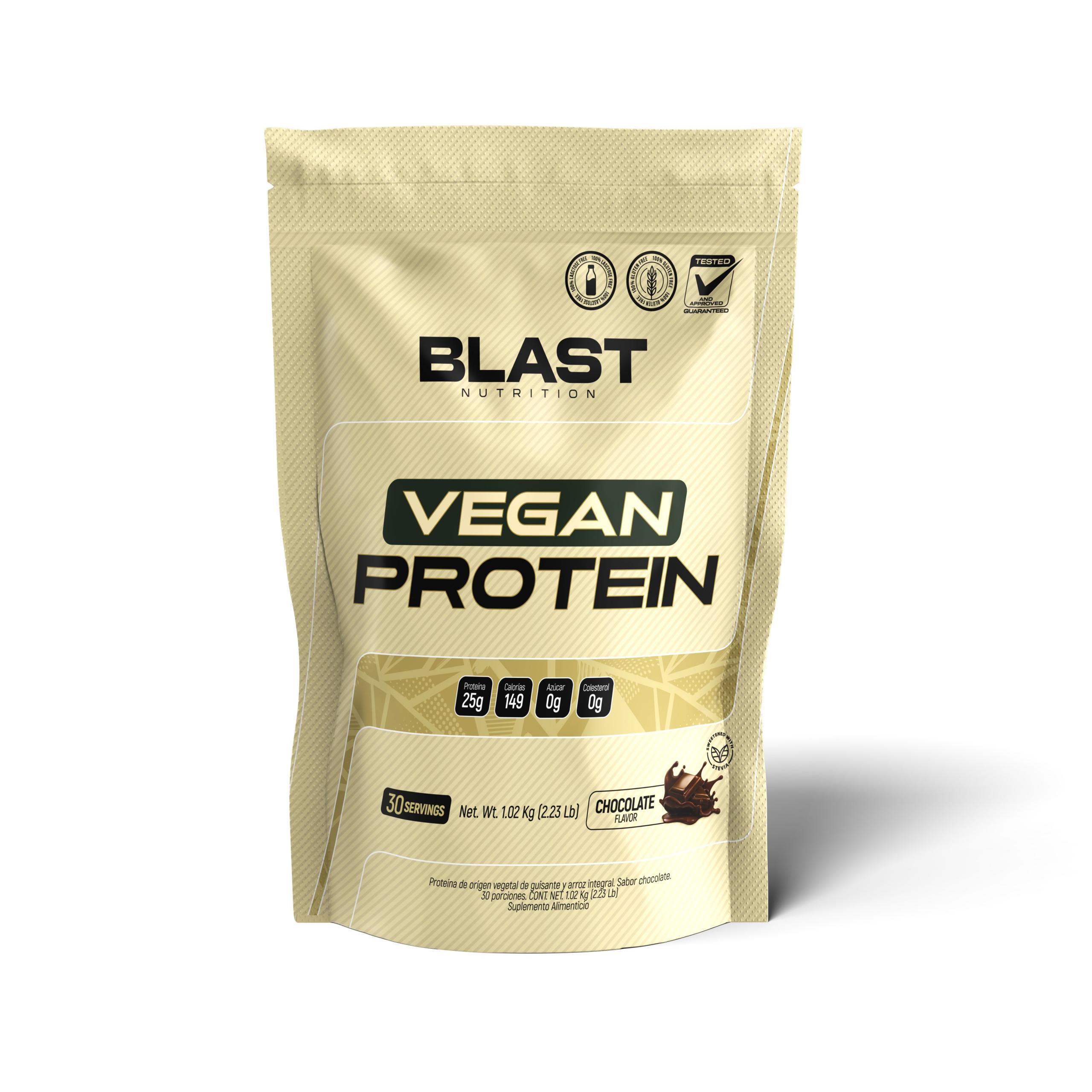 Proteina Vegana en Polvo Chocolate Blast Nutrition Guatemala