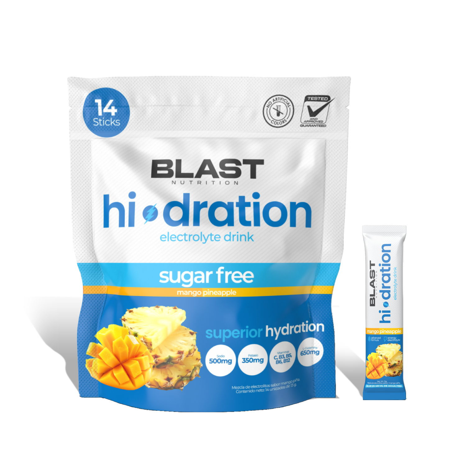 Hidration Full Mango Piña Blast Nutrition Guatemala Front