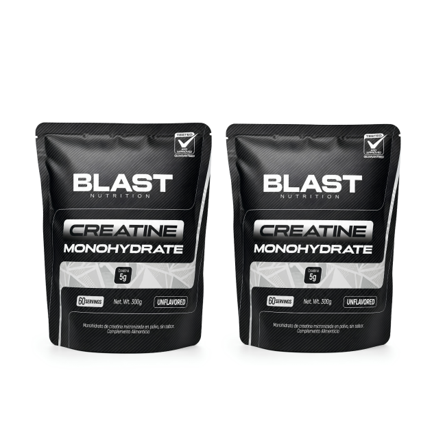 Creatina Monohidratada Blast Nutrition Guatemala Duo Pack