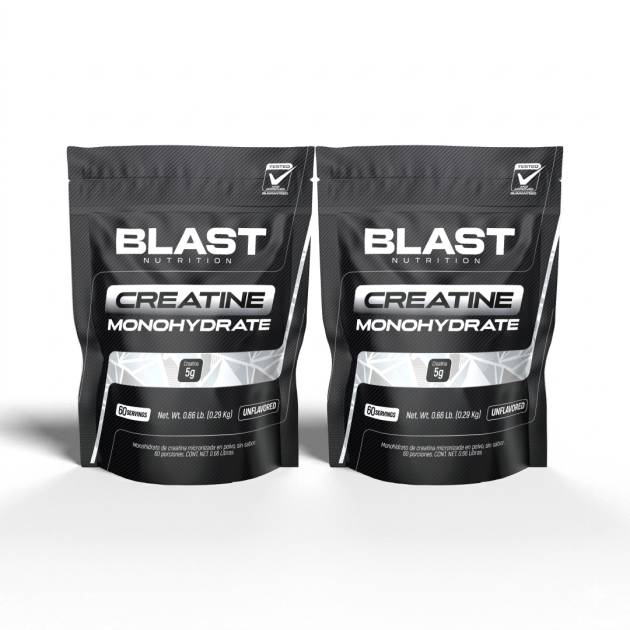 Creatina Monohidratada Blast Nutrition Guatemala Duo Pack